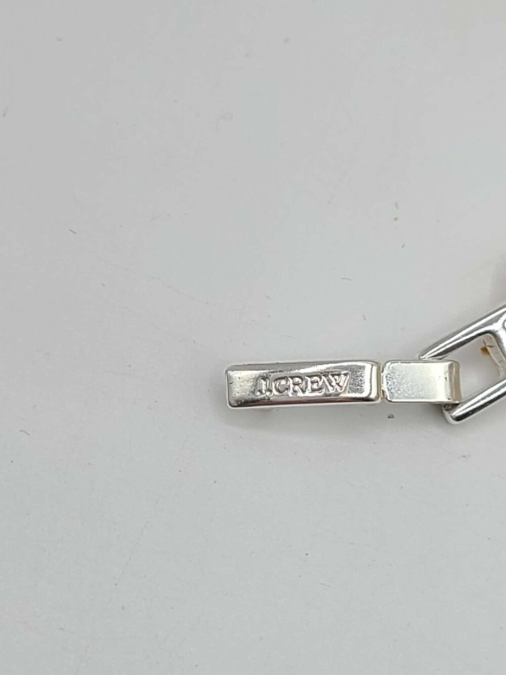 J Crew Three Strand Pearl Bracelet Silver Tone Clasp - Picture 6 of 7